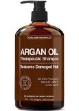 Argan Oil Shampoo Restores Damaged Hair - Argan Oil for Hair Increases Shine and Deeply Nourishes - Safe for All Hair Types and Color Treated Hair - 16 oz Bottle with Pump