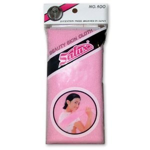 Salux Nylon Japanese Beauty Skin Bath Wash ClothTowel - Pink