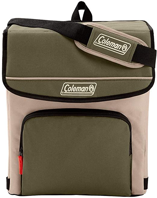 Coleman Collapsible Cooler with 16-Hour Ice Retention | Soft-Sided Cooler Bag Folds Flat for Compact Storage