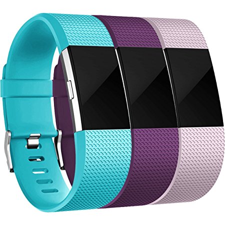 For Fitbit Charge 2 Bands, Maledan Replacement Accessory Wristbands for Fitbit Charge 2 HR, Large Small