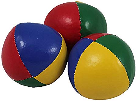 Juggle Dream – Pack of 3 x Professional Juggling Balls (4 Colours) (ampac-012/Beach)