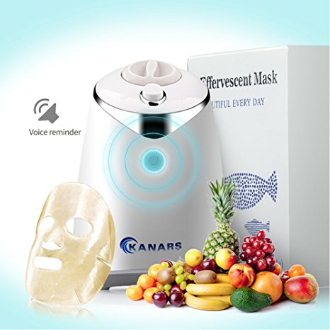 KANARS Fruit Facial Face Mask Machine Maker with Human Voice Reminder Function, Collagen Tablets Not Include