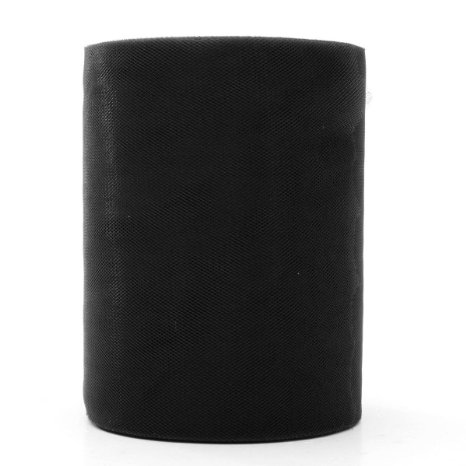 KING DO WAY Tulle Roll Spool 6 Inch x 100 Yards (300FT) Wedding Party Decoration Black