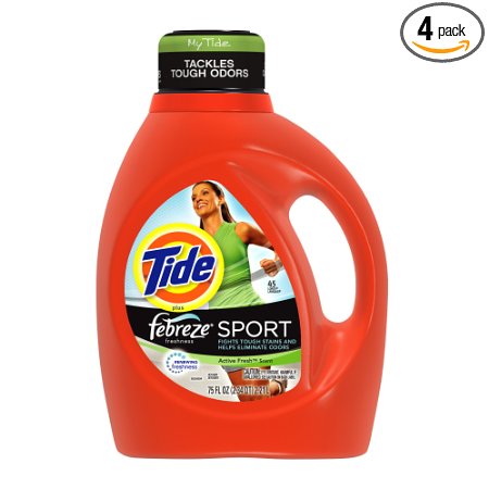 Tide With Febreze Freshness Sport Active Fresh Scent Liquid Laundry Detergent 75 Fl Oz (Pack of 4)