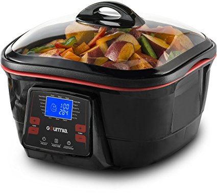 Gourmia GMC780 18 in 1 Multi Cooker With LCD Display - Deep Fry, Steam, Bake, Roast, Saute & More, Free Recipe Book & Fondue Accessories Included