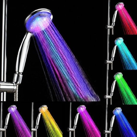 Bathroom Showerheads ETTG LED Multicolor 7 Colors Water Glow light Shower head