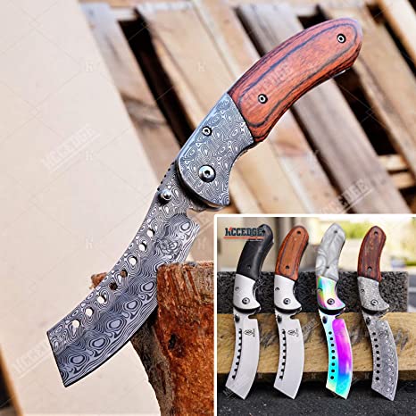 KCCEDGE BEST CUTLERY SOURCE EDC Pocket Knife Camping Accessories Folding Knife for Camping Gear Survival Kit Razor Sharp Edge 58731