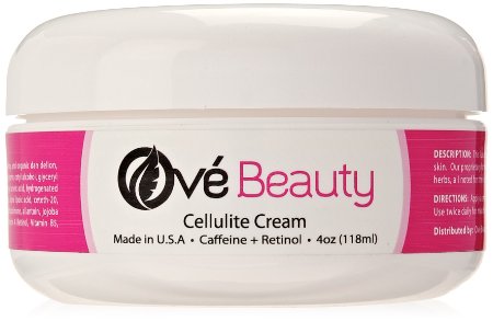 Best Cellulite Cream with Caffeine and Retinol- Premium Spa Quality with Clinically Proven Ingredients-USA Made 4 Oz-Unconditional Money Back Guarantee