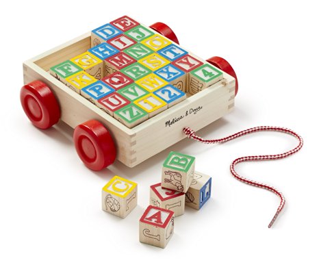 Melissa & Doug Classic ABC Block Cart