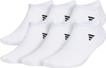 adidas Men's Superlite 3.0 No Show Socks Low-Profile Fit, Arch-Compression and Lightweight Breathable Construction (6-Pair)