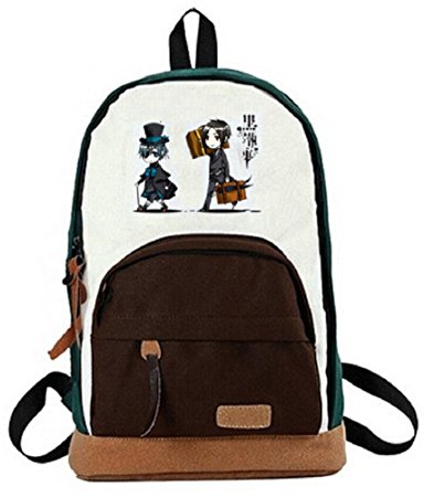 YOYOSHome® Black Butler Anime Kuroshitsuji Cartoon Backpack School Shoulder Bag