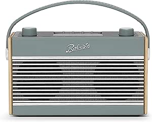 Roberts Rambler Radio numérique stéréo FM/Dab/Dab  avec Bluetooth – Bleu Canard