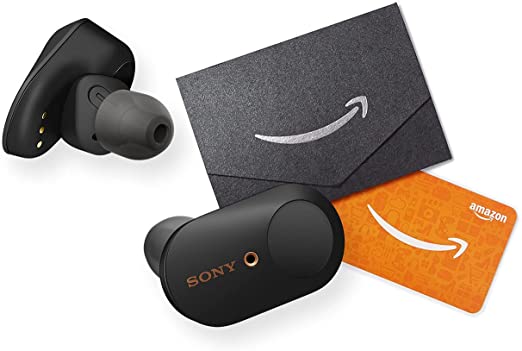 Sony WF-1000XM3/B Industry Leading Noise Canceling Truly Wireless Headphones with Free $20 Amazon Gift Card