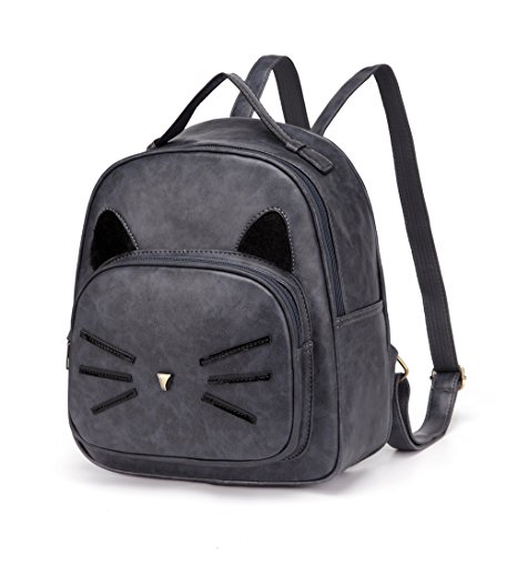 DIOMO Mini Women Backpacks Cute Cat Kids Girls Daypack Rucksack Small Bags
