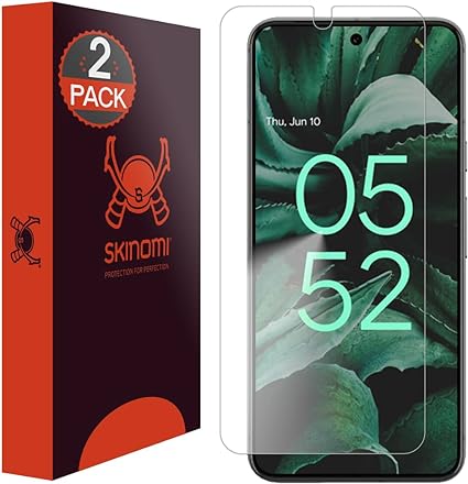 Skinomi Screen Protector Compatible with Google Pixel 8 (2-Pack) Clear TechSkin TPU Anti-Bubble HD Film