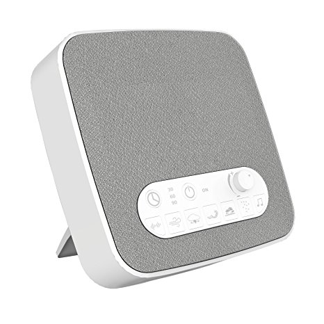 White Noise Machine for Sleeping, BESTHING Sleep Sound Machine with Non-Looping Soothing Sounds for Baby Adult Traveler, Portable for Home Office Travel. Built in USB Output Charger & Timer.