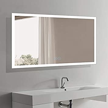 D-HYH 60 x 36 in Horizontal LED Bathroom Mirror with Anti-Fog Function (DK-D-N031-W3)