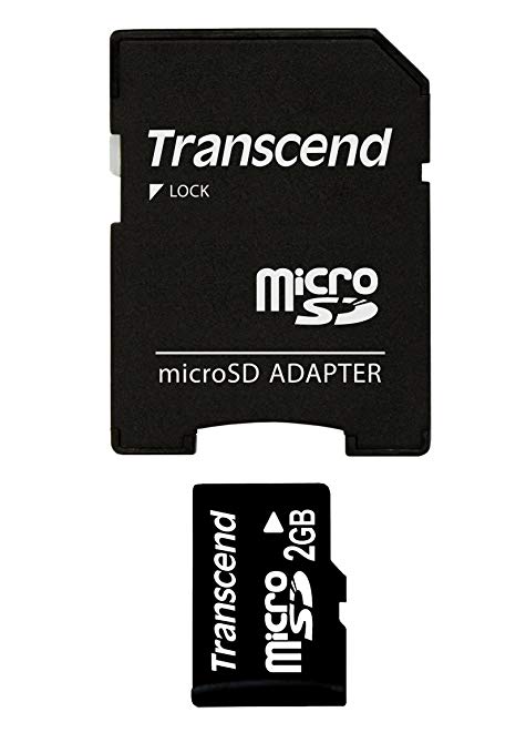 Transcend 2 GB microSD Flash Memory Card TS2GUSD