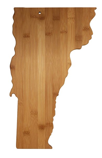 Totally Bamboo State Cutting & Serving Board, Vermont, 100% Bamboo Board for Cooking and Entertaining