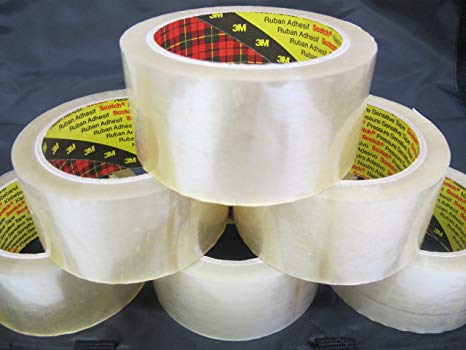 Scotch® Packing Packaging Tape Clear 50mm x 66m 6 Rolls