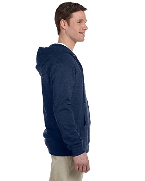 Jerzees Men's Adult Full-Zip Hooded Sweatshirt