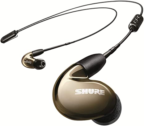 Shure SE846 Wireless Earphones with Bluetooth 5.0, Sound Isolating, Bronze (SE846-BNZ BT2-EFS)