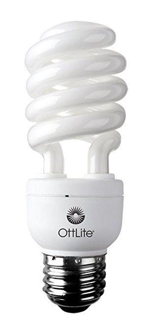 OttLite ED15-S-FFP 15W Edison-Based Swirl Bulb