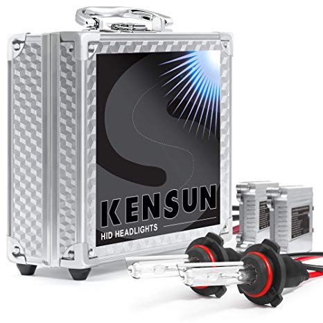 Kensun HID Xenon Conversion Kit "All Bulb Sizes and Colors" with "Slim" Digital Ballasts - 9005 (HB3) - 10000k