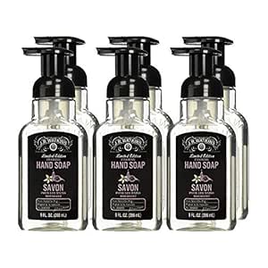 J.R. Watkins Foaming Hand Soap with Pump Dispenser, Moisturizing Foam Hand Wash, All Natural, Alcohol-Free, Cruelty-Free, USA Made, Vanilla Fig, 9 fl oz, 6 Pack