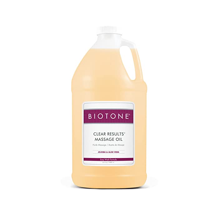 Biotone Clear Results Massage Oil, Half Gallon (64 Fluid Ounces)
