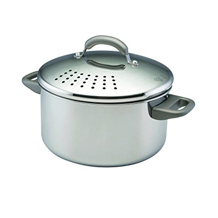 Farberware Straining Stockpot, 6 quart, Stainless Steel