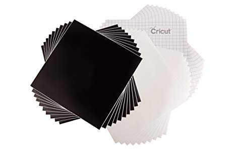 Cricut Black and White Vinyl Pack 12 X 12 (30), Assorted