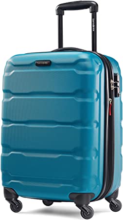 Samsonite Omni PC Hardside Expandable Luggage with Spinner Wheels, Caribbean Blue, Carry-On 20-Inch