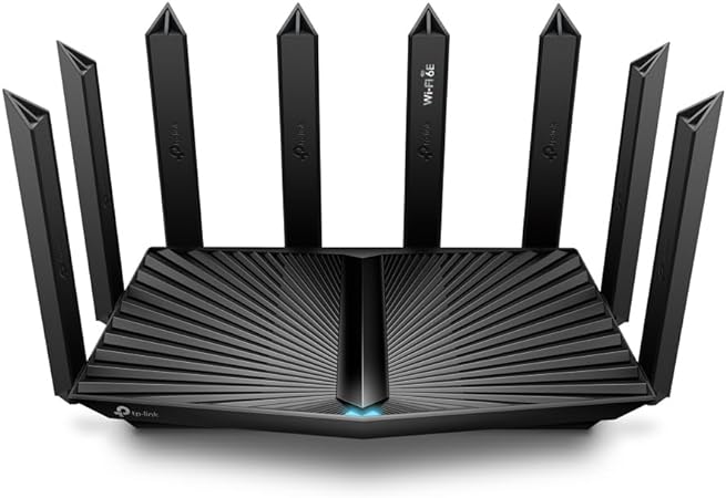 TP-Link - Archer AXE7800 Tri-Band Wi-Fi 6E Router - Black