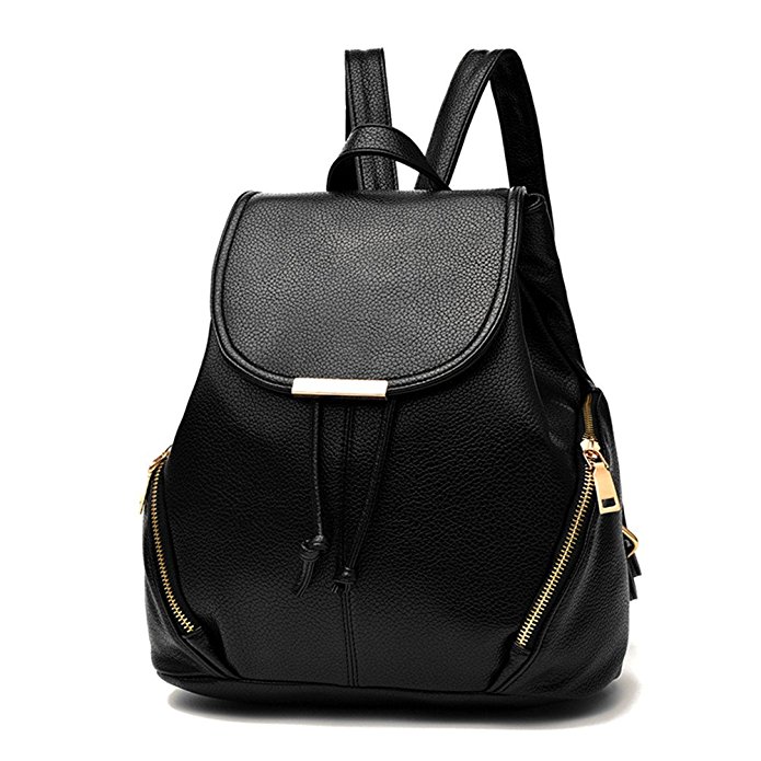 Z-joyee Casual Purse Fashion School Leather Backpack Shoulder Bag Mini Backpack for Women & Girls