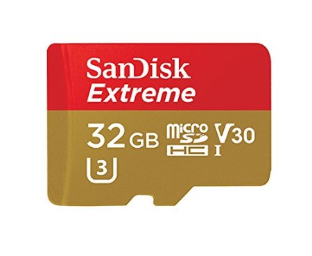SanDisk Extreme 32GB microSDHC UHS-I Card with Adapter (SDSQXVF-032G-GN6MA) [Newest Version]