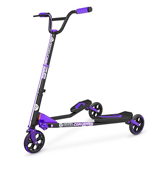 Yvolution Y Fliker Carver C5 Kids/Adult Drifting Scooter - Available in Multiple Colors