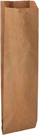 Quart Size Kraft Paper Bags Great Used as a Wine Bag or For Freshly Baked Goods 4 1/2"W x 2 1/2"G x 16"H By MT Products (100 Pieces)