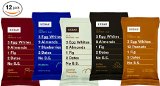 RxBar Protein Bar 12 Pack - Minimal Ingredients That Are All 100 Real Food w No Processed Fillers Variety