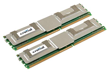 Crucial Technology CT2CP51272AF80E 8 GB (4 GBx2) 240-pin DIMM  DDR2 PC2-6400 CL=5 Fully Buffered ECC DDR2-800 1.8V 512Meg x 72 Memory Kit