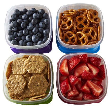 Fit & Fresh Stack Pack 1-Cup Container Set, Set of 4