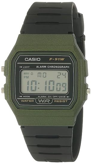 Casio Digital Black Dial Unisex-Adult Watch-F-91WM-3ADF