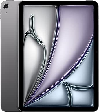 Apple 11" iPad Air (M2): Liquid Retina Display, 128 GB, 12 MP Querformat Frontkamera/12 MP Rückkamera, WLAN 6E, Touch ID, Batterie für den ganzen Tag – Space Grau
