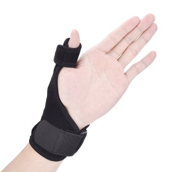Thumb Brace Stabilizer Thumb Splint with Adjustable Support Wrist Strap (Left Hand)