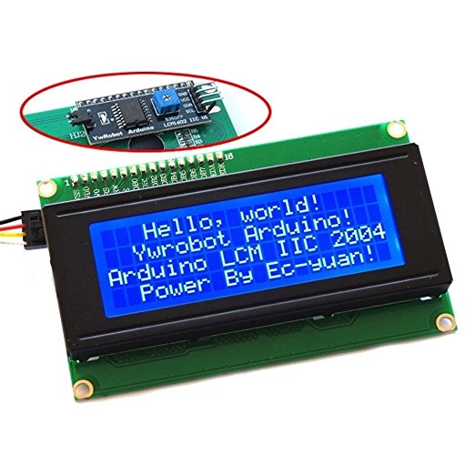 Industry Park Blue Backlight LCD Module with IIC/I2C/TWI 2004 Serial Interface for Arduino UNO R3 MEGA2560 20 X 4, 2004