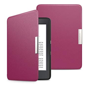 MoKo Case for Kindle Paperwhite, Premium Ultra Lightweight Shell Cover with Auto Wake/Sleep for Amazon All-New Kindle Paperwhite (Fits All 2012, 2013, 2015 and 2016 Versions), PURPLE