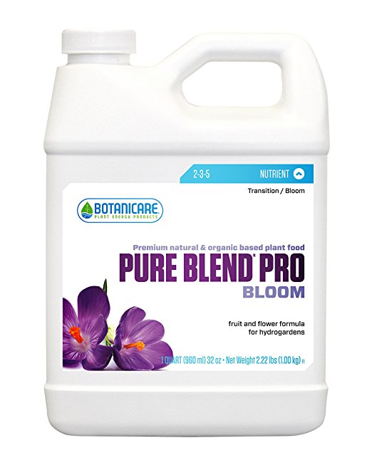 Botanicare PURE BLEND PRO Bloom Soil Nutrient 2-3-5 Formula, 1-Quart