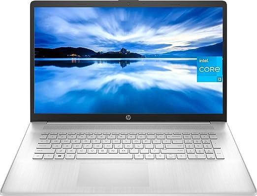 HP 2023 Newest Laptop, 17.3 Inch Display, Intel Core i3-1125G4 (Beat i5-10210U) Processor, 8GB DDR4 RAM, 256GB SSD, Intel UHD Graphics, WiFi, Bluetooth, Windows 11 Home in S Mode, Natural Silver