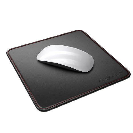 dodocool Mouse Pad PU Leather Surface Non-slip Base Stitched Edges 7.48" x 7.48"