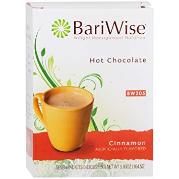 BariWise High Protein Hot Cocoa - Instant Low-Carb, Low Calorie Hot Chocolate Mix with 15g Protein - Cinnamon (7 Count)